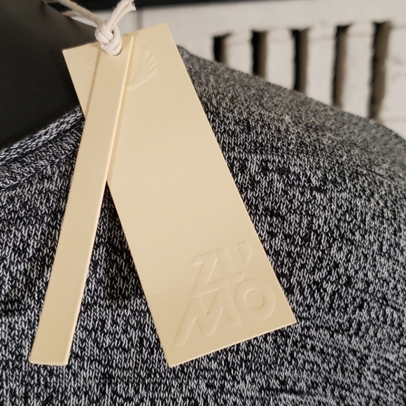 Zumo black heather knit sweater tee - Picture 3 of 5